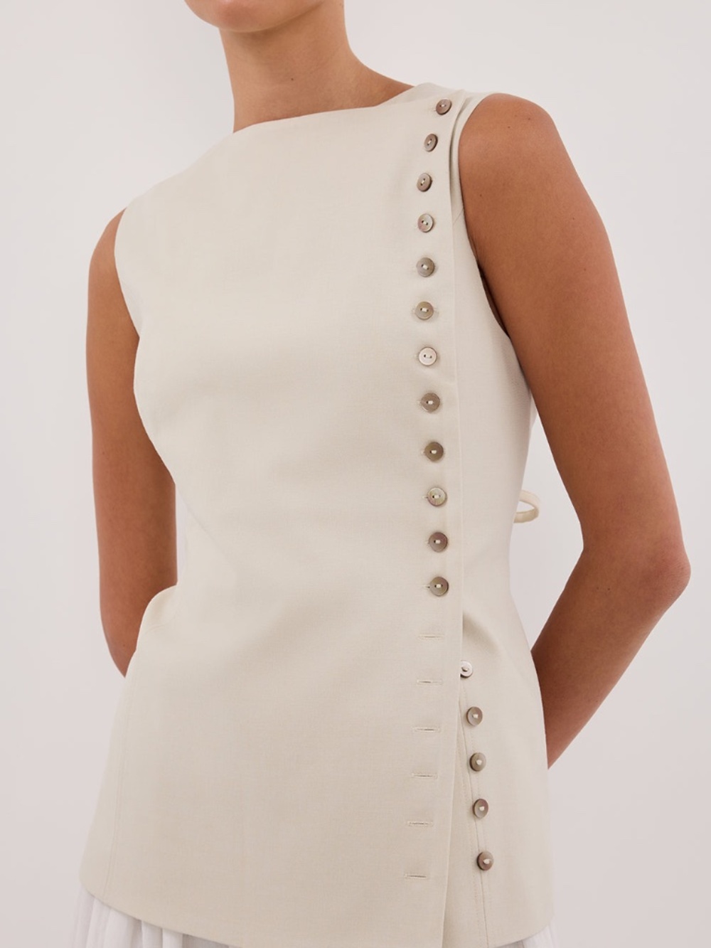 DISSH Ren Plaster Side Button Vest